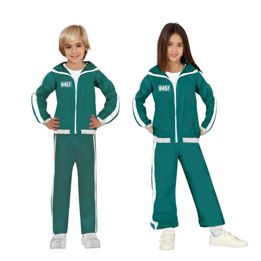 Disfraz de Jugador Gimnasta (El Juego del Calamar) para niños