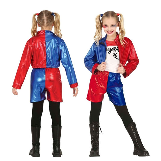 Disfraz de Chica Rebelde Glamorosa (Harley Quinn) para niña