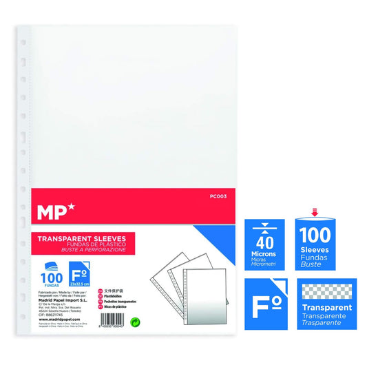 Fundas folio A4 100u