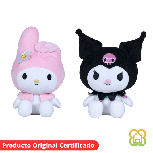 Sanrio Peluche My Melody / Kuromi 30cm Oficial