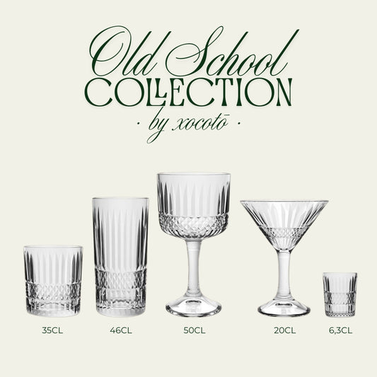 Set 4 Vasos Altos "Old School Collection" 460ml · Vaso de alta Calidad