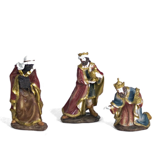 Set x3 Reyes Magos 23cm Resina