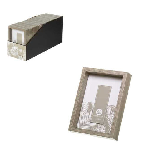 Portafotos 10x15 Mdf Gris 11,60x3,50x16,60 cm