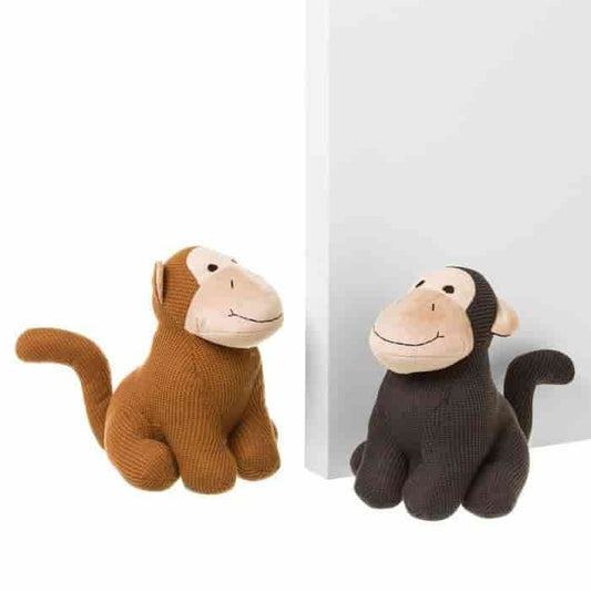 Tope de puerta mono tela-arena 20x32x24 cm