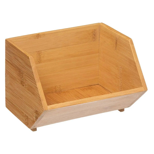 Caja Organizador de Bambu Apilable Sliding Pequeño