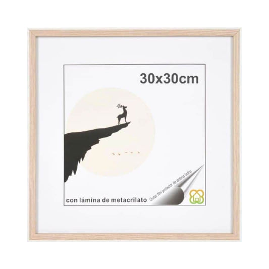 Portafoto madera 30x30cm