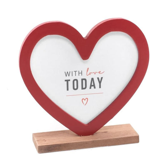 Portafotos Forma Corazón "Kora" 14.8 x 16 x 3.8cm