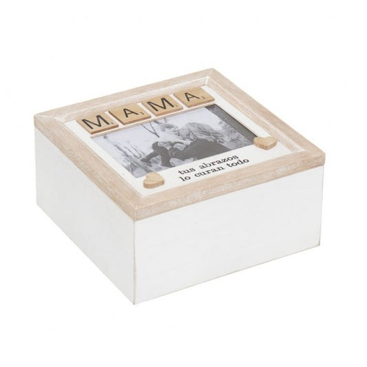 Caja Portafotos “Mamá” 20x20x10 cm