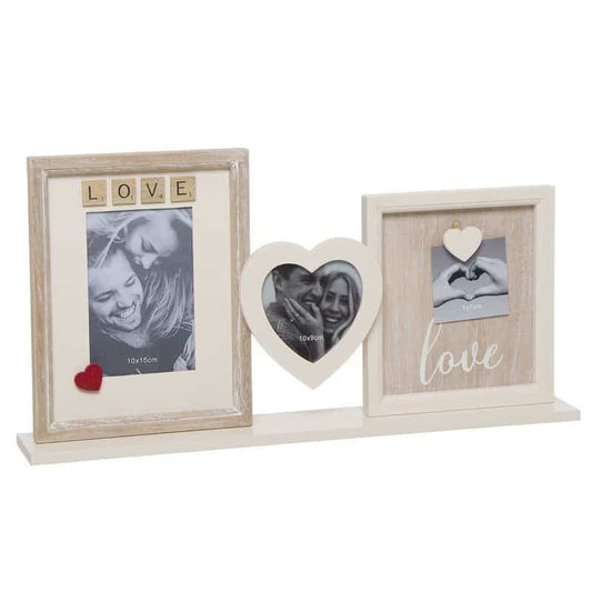 Portafotos multipe love 48x8x24.5 cm