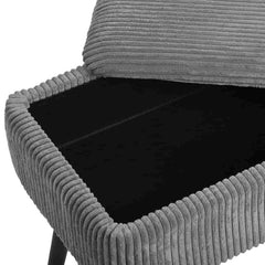 Pie de cama gris 79,5 x 42 x 37,5 cm - Precio de Fábrica