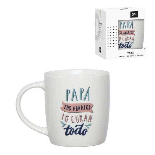 Taza Mug 350ml Papa Abrazos 8,3 X 8,3 X 10 cm