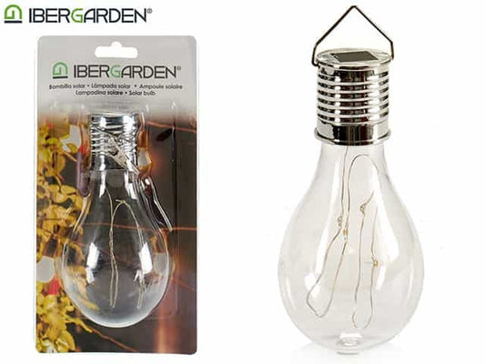 Bombilla solar plástica transparente