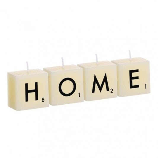 Set 4 Velas “HOME” 3,5x22x5,5 cm