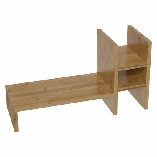 Organizador de escritorio para pantalla bambu
