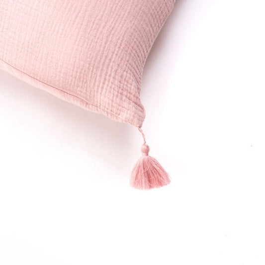 Cojín 30x50 algodón Rosa