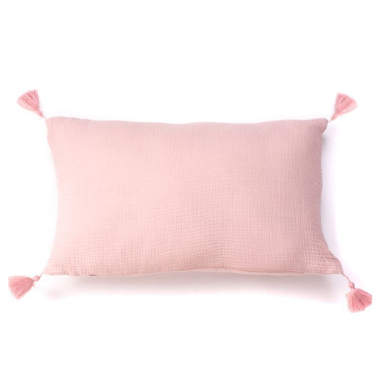 Cojín 30x50 algodón Rosa