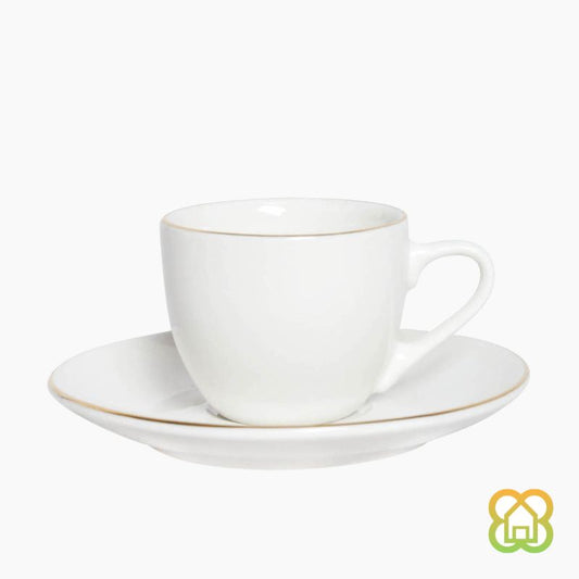Taza Café "Gold'N" 90/230ml con Plato