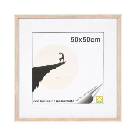 Portafoto madera 50x50cm