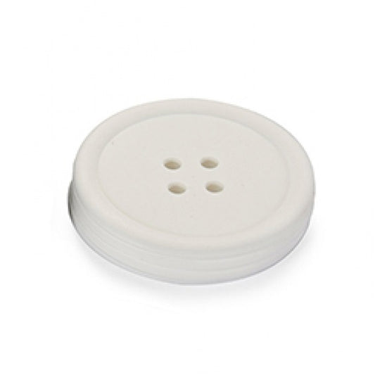 SET 4 POSAVASOS BOTON BLANCO
