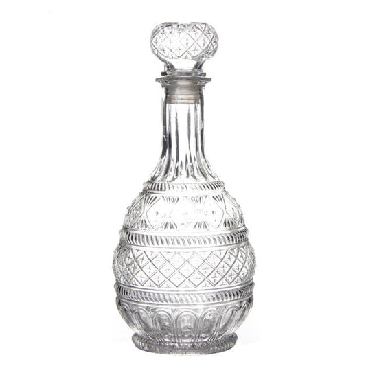 Botella cristal diamond 12 x 12 x 27 cm