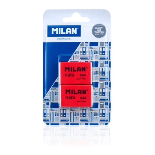 Goma de Borrar Milan Nata 2uds