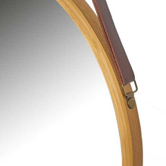 Espejo pared bambu 38 x 38 x 1,50 cm