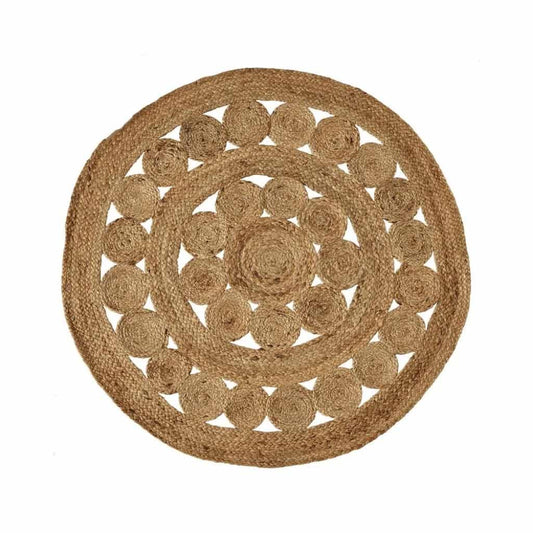 Alfombra "Natur III" yute natural 90 x 90 x 0,50 cm