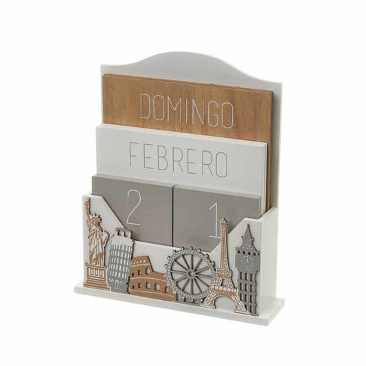 Calendario mdf 21,50 x 6,00 x 26,00 cm