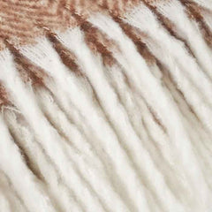 Manta warm poliester marrón 130 x 170 cm
