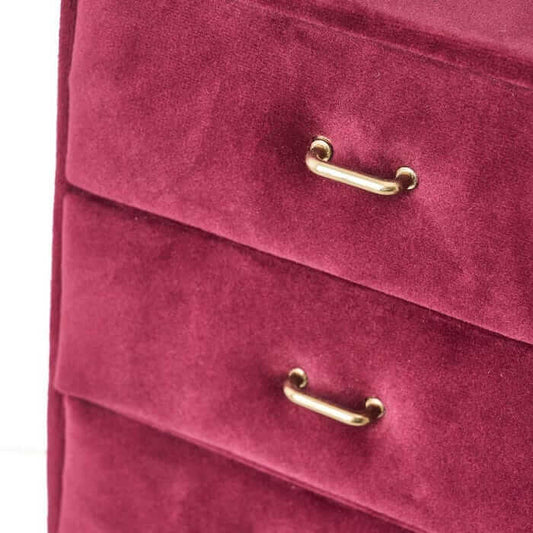 Joyero 2/c mdf-terciopelo 15,00 x 9,50 x 19,50 cm