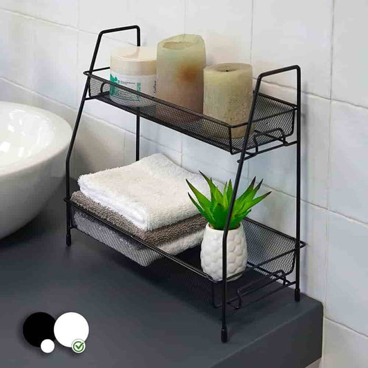 Cesta doble metal 31x17x33cm