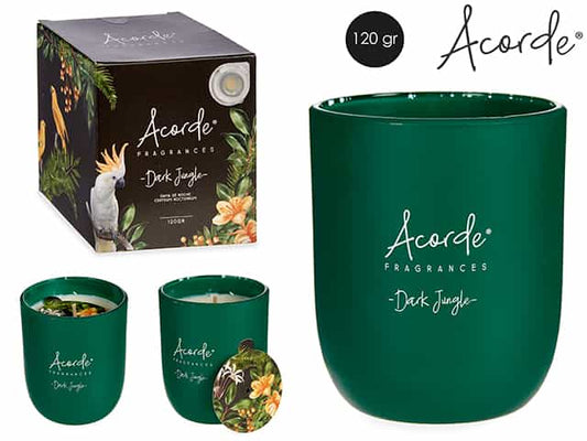 Vela en vaso decorado 120gr - Dama de Noche