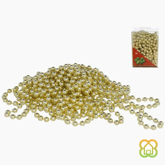 Tira Perlas Oro 8mm - 3/10 metros