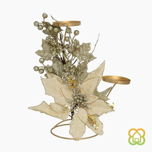 Portavelas Poinsettia Aries 25/35 cm