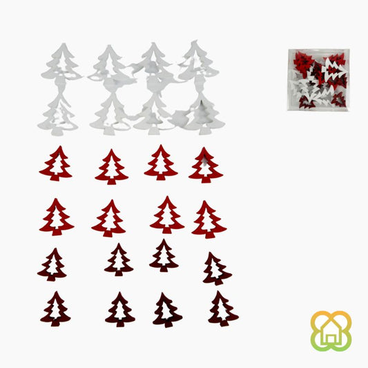 Figuritas Navideñas 3 Colores - 9 cm