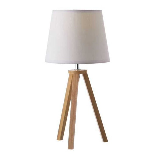 Lampara blanco madera 20 x 20 x 41,50 cm