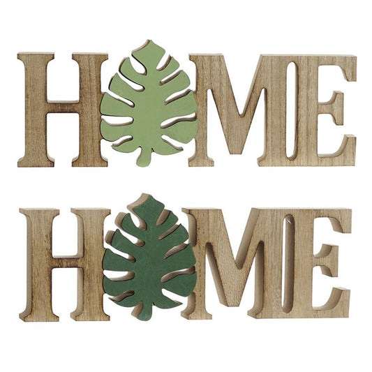 Decoración de Madera Home Para Mesa 30 X 2,5 X 11 cm