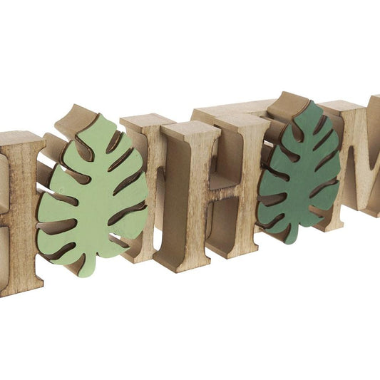 Decoración de Madera Home Para Mesa 30 X 2,5 X 11 cm