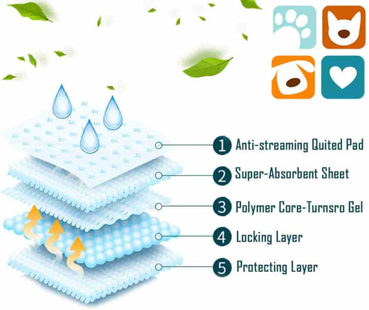 Empapadores de entrenamiento para perros 40X50 cm | 10 Pzs