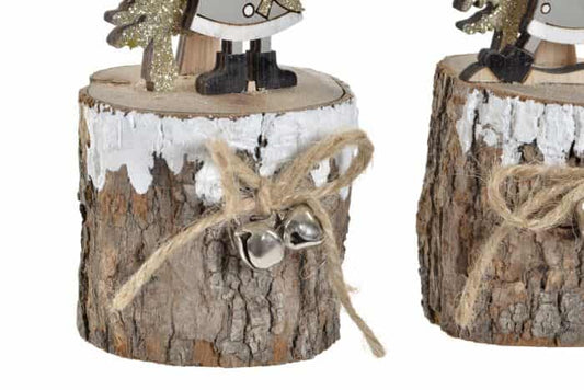 Decoración madera 5,5x5,5x15 arbol 6 surt.