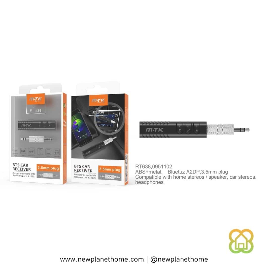Adaptador Receptor Bluetooth Audio Mini Plug 3.5 Stereo Auto