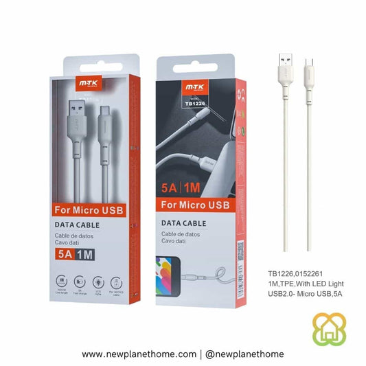 Cable Micro USB con indicador LED