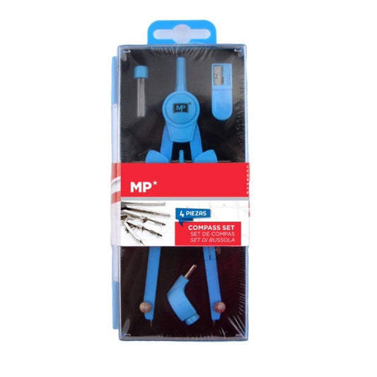 Juego de compás 4 piezas de colores