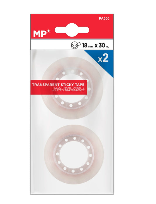 Pack 2 rollos celo transparente