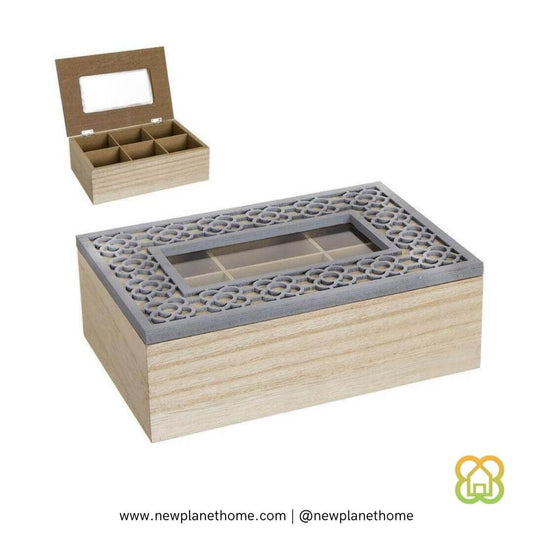 Caja con 6 Departamentos 24 x 16 x 8cm Panot