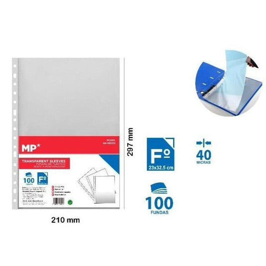 Fundas folio A4 100u