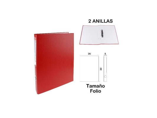 Carpeta folio 2 anillas A4