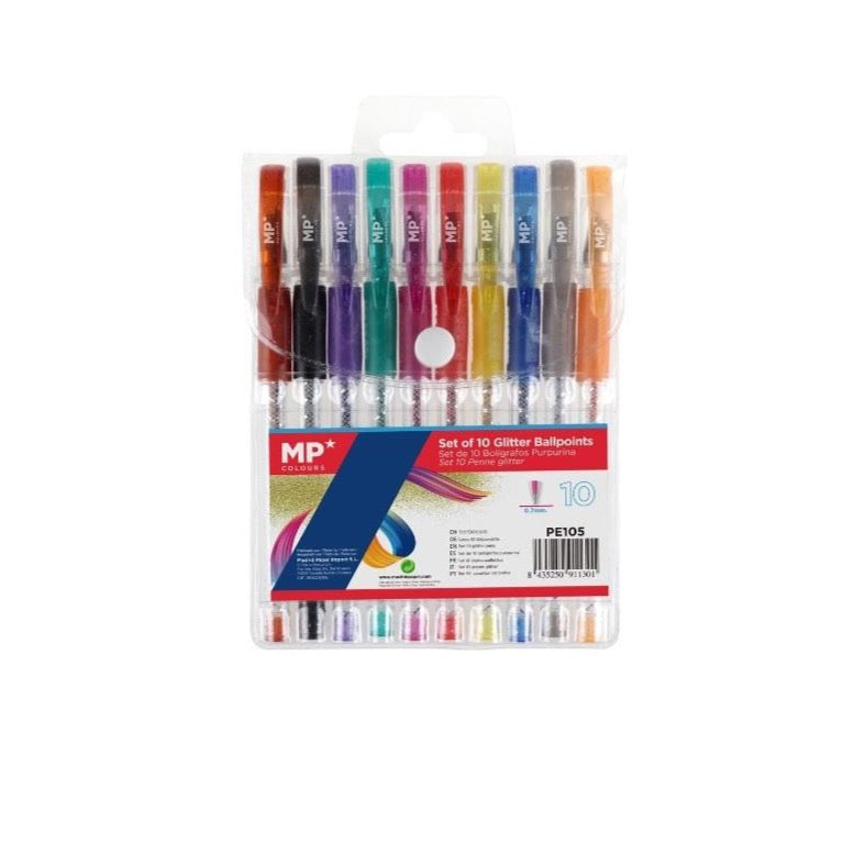 Bolígrafo purpurina MP Pack 10 colores