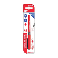 Bolígrafo tinta líquida punta aguja rojo