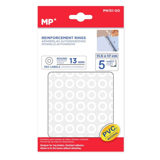 Arandelas Autoadhesiva 350 Uds 5 Hojas